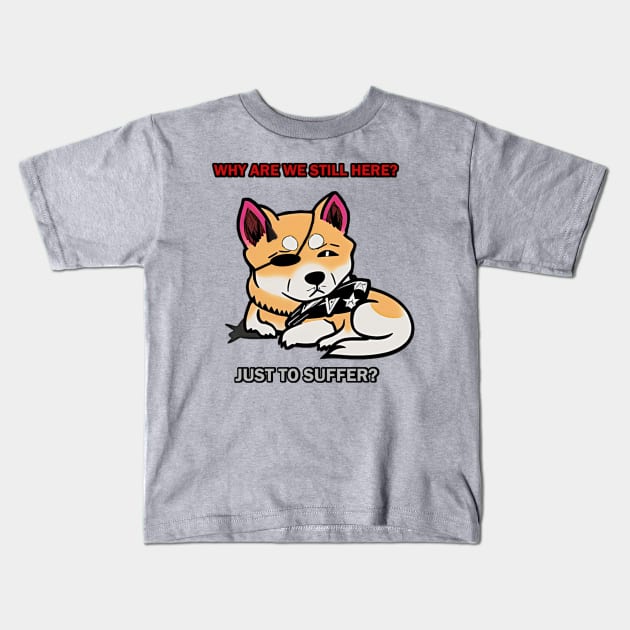 Why? Kids T-Shirt by FlyingBlaze